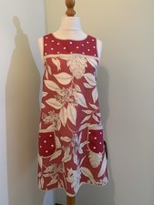 Luxury Apron Handmade Crossback Wrap Over Vintage Style Kitchen Pinny Size 10-12