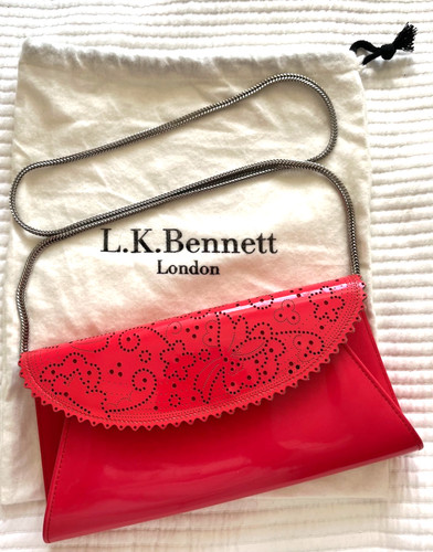 Bennett coral red patent - k,