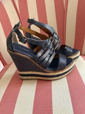 Next navy woven wedge sandals