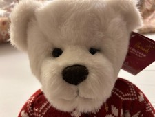 Harrods Christmas 2012 Teddy Bear 13 inches sitting Superb Condition Tag