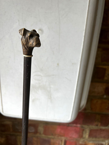 Black wood cane with - black,