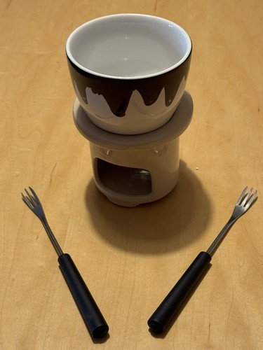 Ceramic chocolate fondue - ceramic,