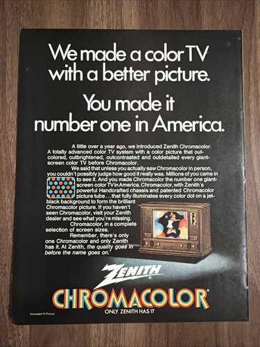 Zenith chromacolor print - tv, ad