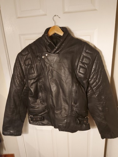 Vintage black real leather - black,