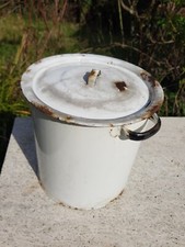 Vintage Enamel Flour Bin, Prop