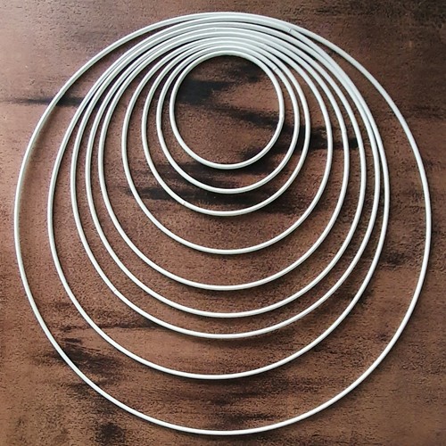 Metal hoops 35cm - metal, 10–35cm