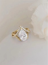 10ct pear cut lab created - cut,