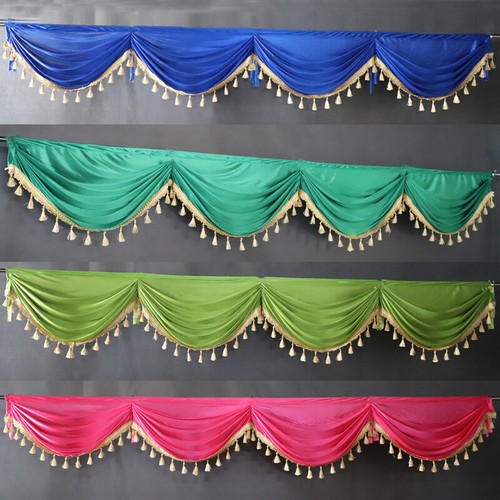 Faux silk valance vintage - valance,