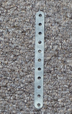 Meccano 11 Hole Strip Zinc
