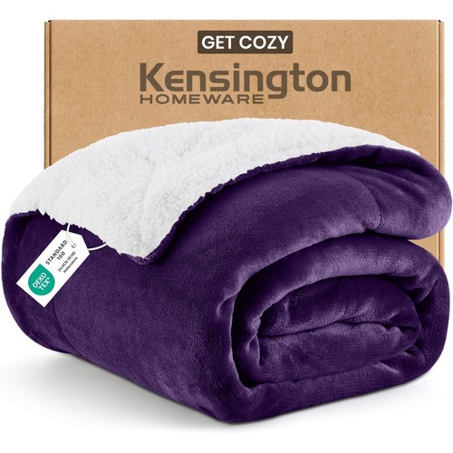 Sherpa fleece blanket warm - blanket,