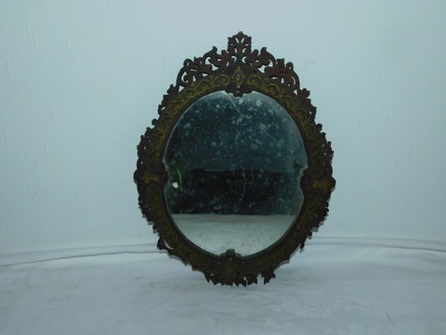 Antique mirror scroll - antique,