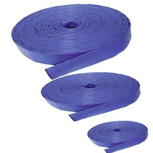Blue layflat water discharge - blue,