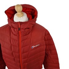 Berghaus Mens Down Jacket Large Hydrodown 600 Puffer Burnt Orange Pertex Quantum
