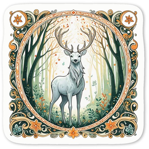 White stag spirit - stag,