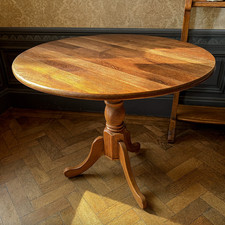 Pedestal dining table round - pedestal, 4