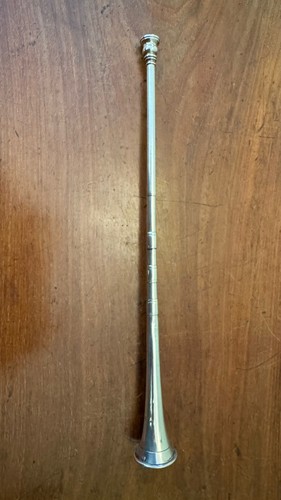 Solid silver hunting horn - solid,