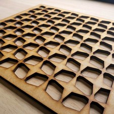 Retro Grille Decorative Screen