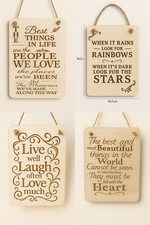 Inspirational Wooden Signs – Rustic Hanging Quote Plaque