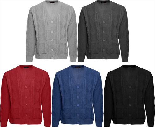 Men neck button - neck, cardigan