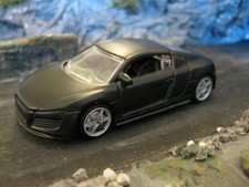Bburago Audi R8 in satin black 1:64 scale diecast model car