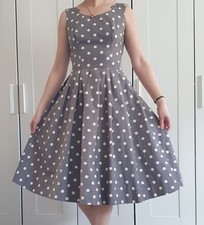 1950's Grey Cotton Dress With