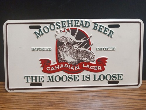 Vintage moosehead beer metal - beer,