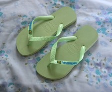 HAVAIANAS Green Flip-Flops UK : 5 : Brazil : 37 - 38 : Eur 39 - 40