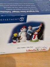 Dept. 56 Snow Village Like Father, Like Son Christmas Lane #56.55407