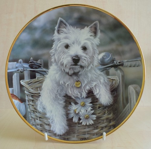 Danbury mint dog plate - plate, westies