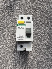 CRABTREE 80 AMP 30mA DOUBLE