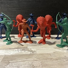 Vintage plastic cowboys - vintage,