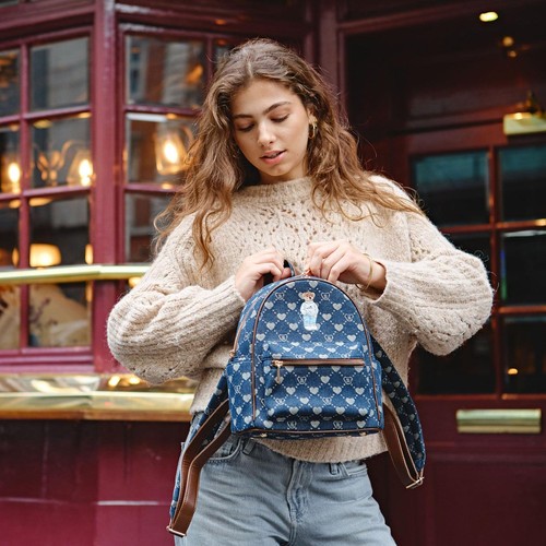 Small backpack bear monogram - small,