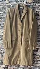 Farhi By Nicole Farhi 100% Cotton Soft Long Coat Jacket Brown UK Size 10 VGC
