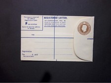 GB Stationery KGVI 51/2d Registered Envelope 'Thomas De La Rue' size F H&B RP65