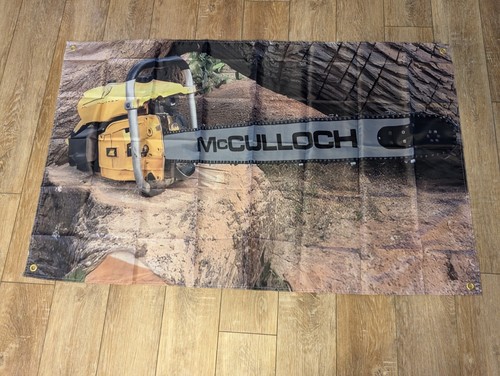 Mcculloch chainsaw flag - chainsaw, x