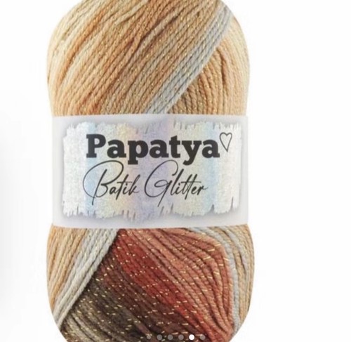 Papatya batik glitter yarn - papatya,