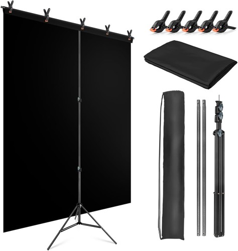Black backdrop with stand - backdrop,