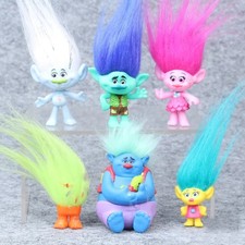 6PCS Trolls Movie Action Figures Set Poppy Branch PVC Toy Gift Collection