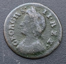 1736 Farthing George II