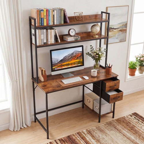 Desk hutch reversible - pc, w/