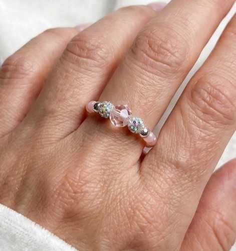 Pink seed bead - bead,