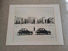 Citroën 2CV Card Mounted Print From 1988