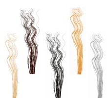 Spiral Corkscrew Curly Willow Twigs Bunch Gold Silver Brown Cream Black 1.2MTall