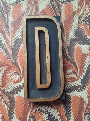 Large wooden letterpress - wooden,