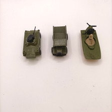 SET 3 MATCHBOX TANK BOAT TRACTER 1970'S ALL METAL (03)