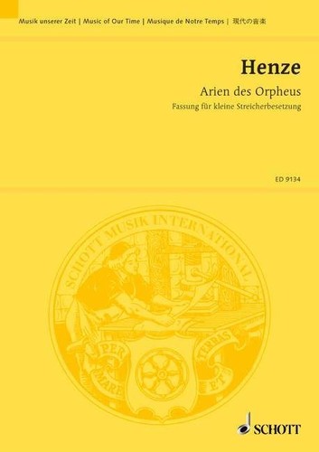 Arien des orpheus - des, score
