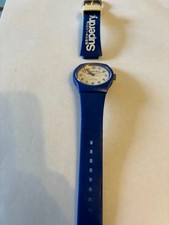 Superdry - Blue and white rubber gents watch - Untested