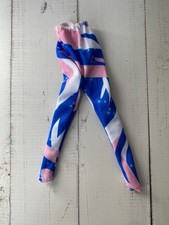 Barbie Skipper Doll Blue Pink Yoga Leggings Bottoms Trousers Clothes Clothing S6