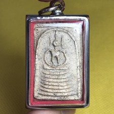 THAI AMULET Luck Pendant Charm Talisman Monk Temple Buddha Statue Phra Somdej