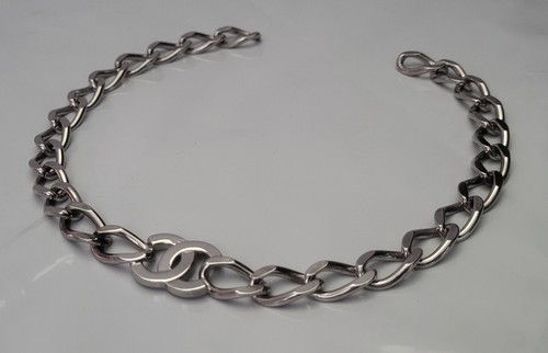 Authentic chanel silver belt - silver,